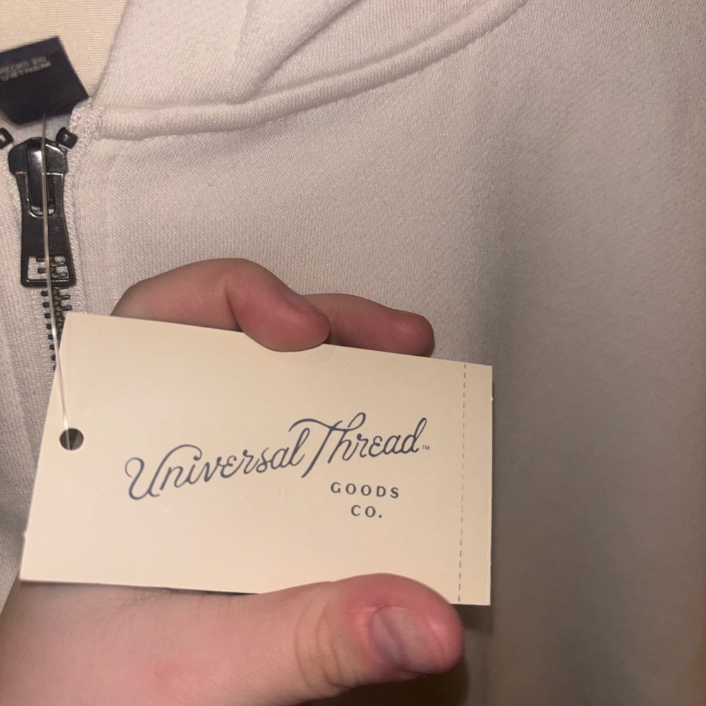 Universal Thread White Zip-Up Hoodie - Picture 4 of 5